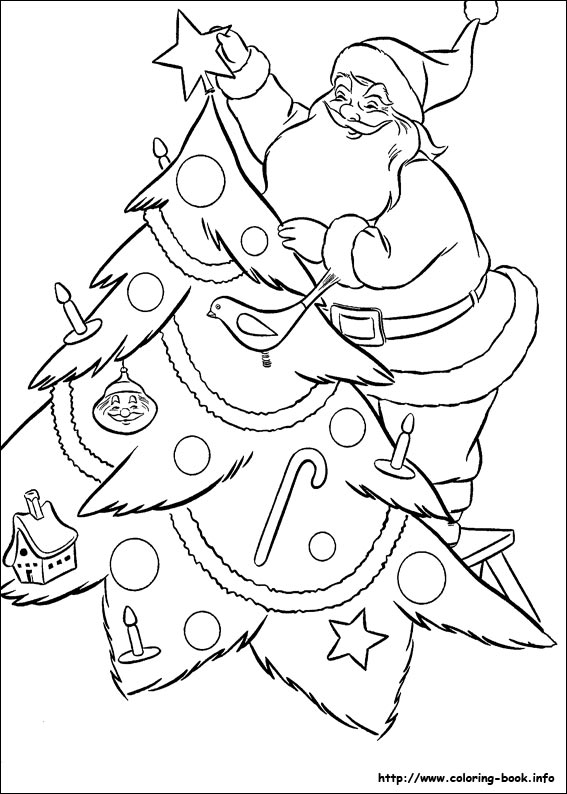 Christmas coloring picture