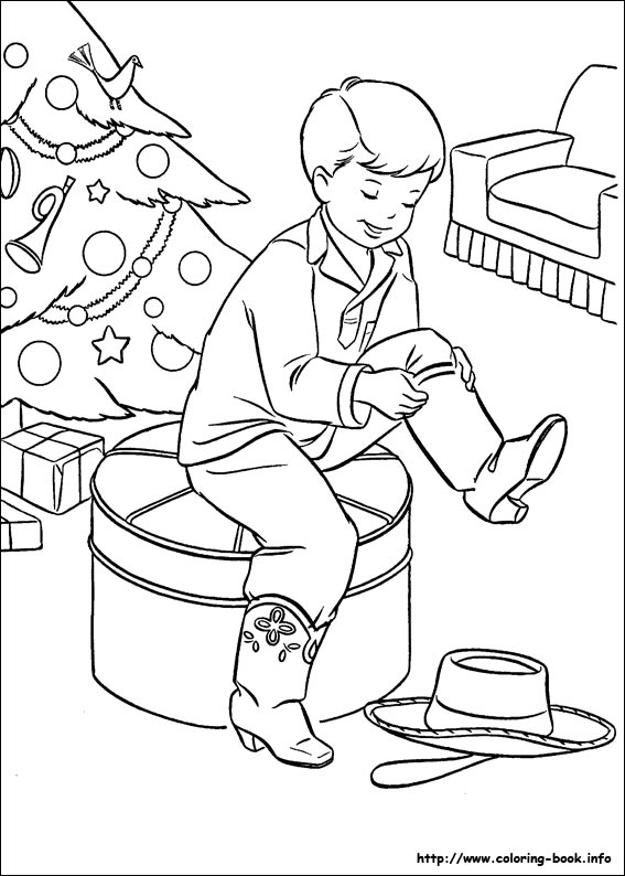 Christmas coloring picture