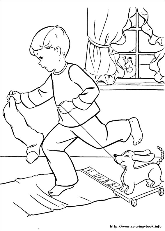 Christmas coloring picture