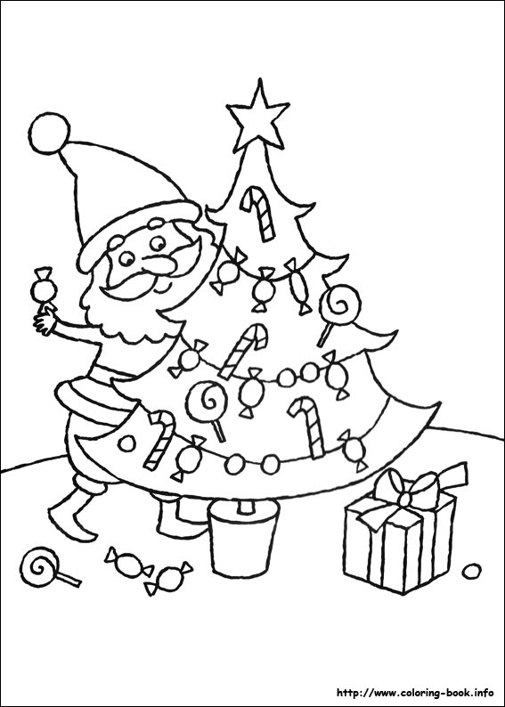 Christmas coloring picture