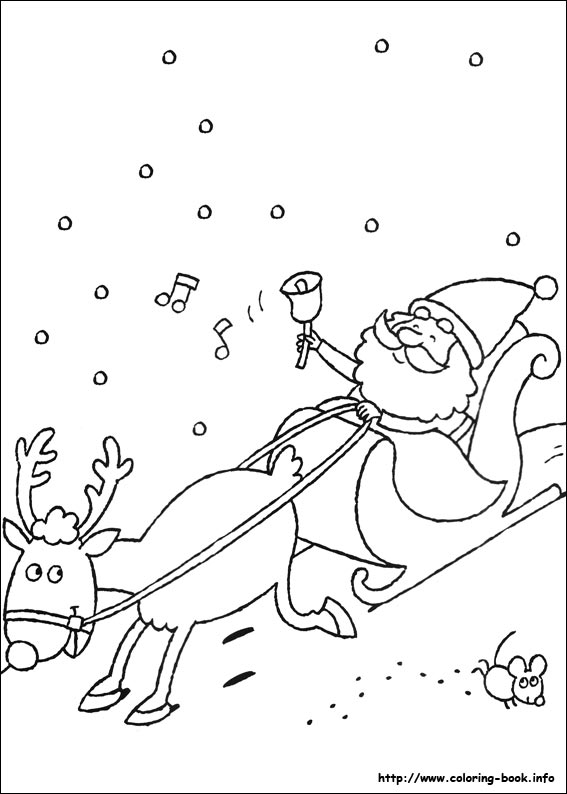 Christmas coloring picture