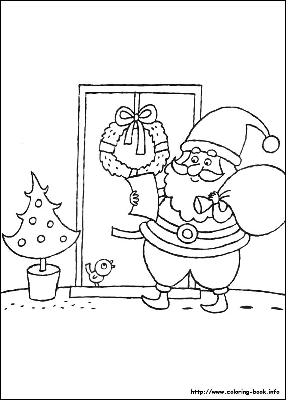 Christmas coloring picture