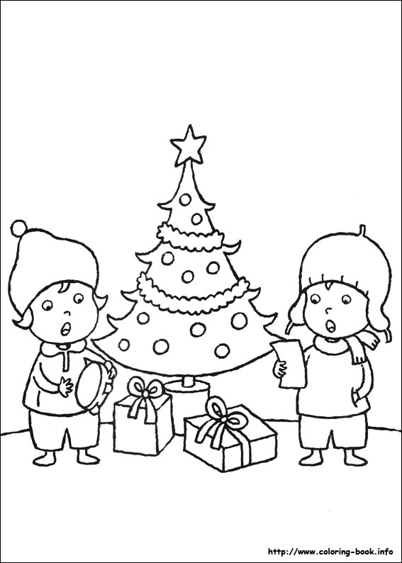 Christmas coloring picture