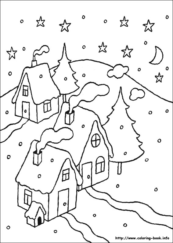 Christmas coloring picture