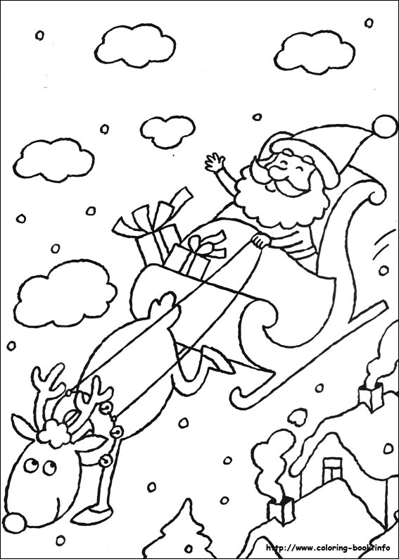 Christmas coloring picture