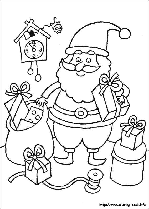 Christmas coloring picture