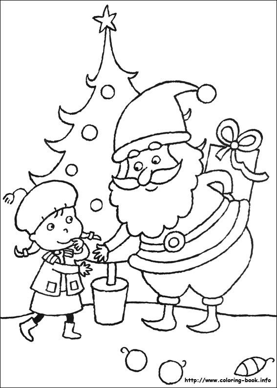 Christmas coloring picture