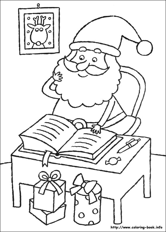 Christmas coloring picture