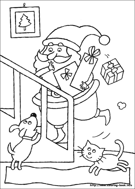 Christmas coloring picture