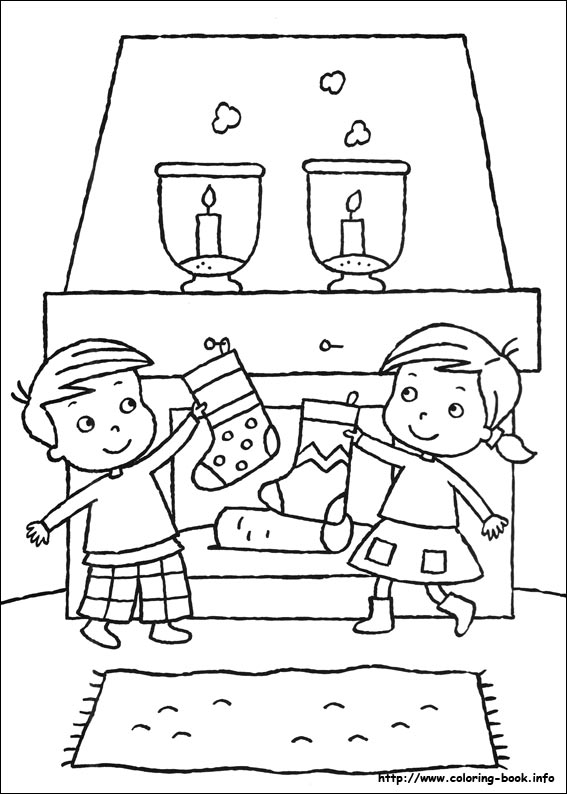 Christmas coloring picture