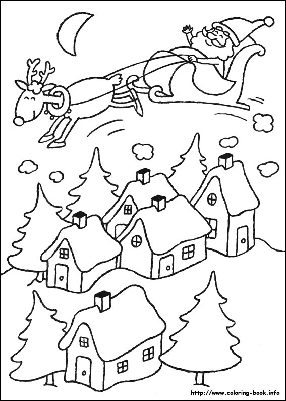 Christmas coloring picture