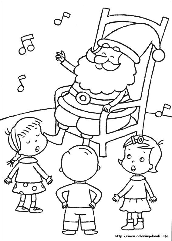 Christmas coloring picture