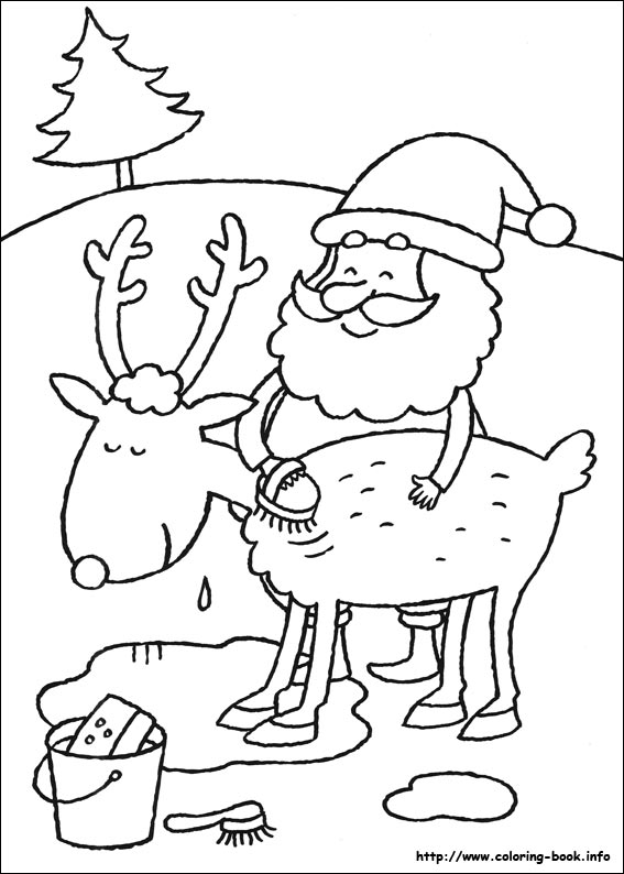 Christmas coloring picture