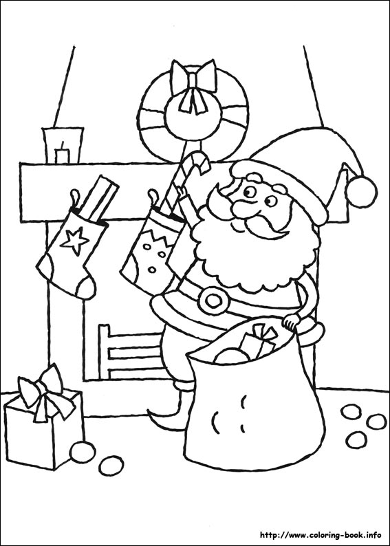 Christmas coloring picture