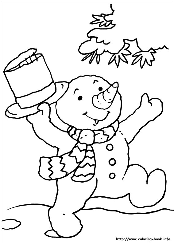 Christmas coloring picture