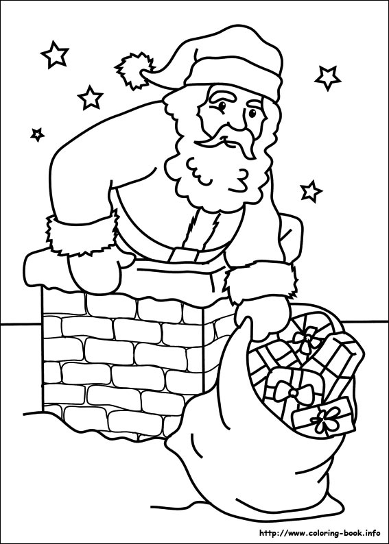 Christmas coloring picture