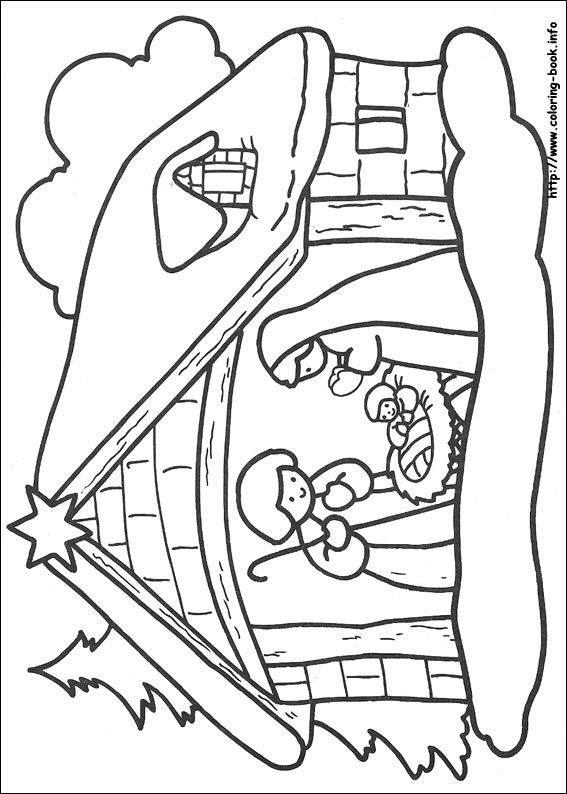 Christmas coloring picture