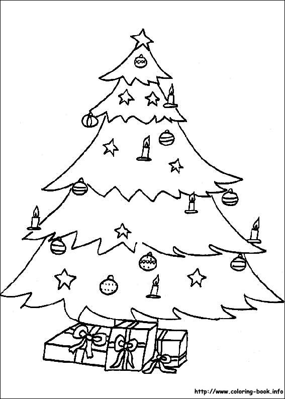 Christmas coloring picture