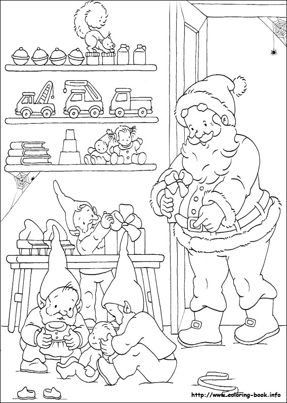 Christmas coloring picture