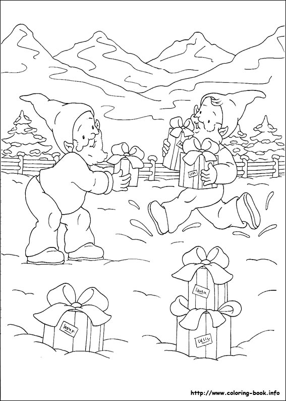 Christmas coloring picture