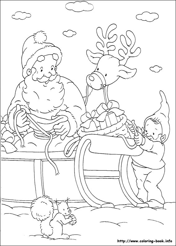 Christmas coloring picture