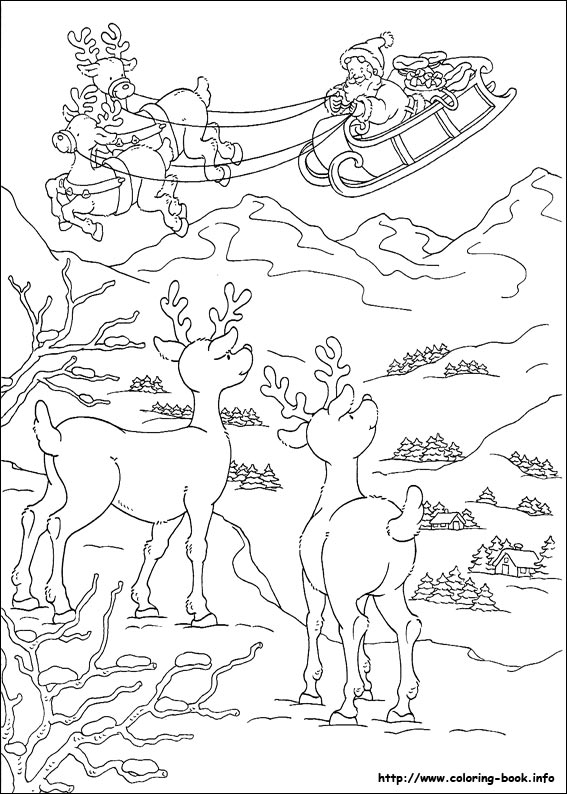 Christmas coloring picture