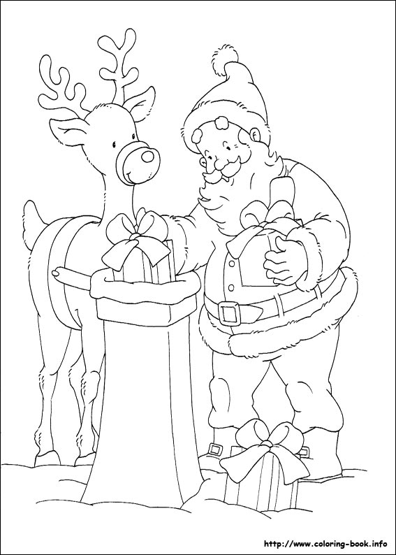 Christmas coloring picture