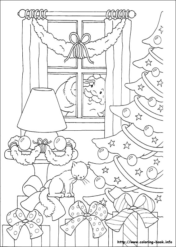 Christmas coloring picture