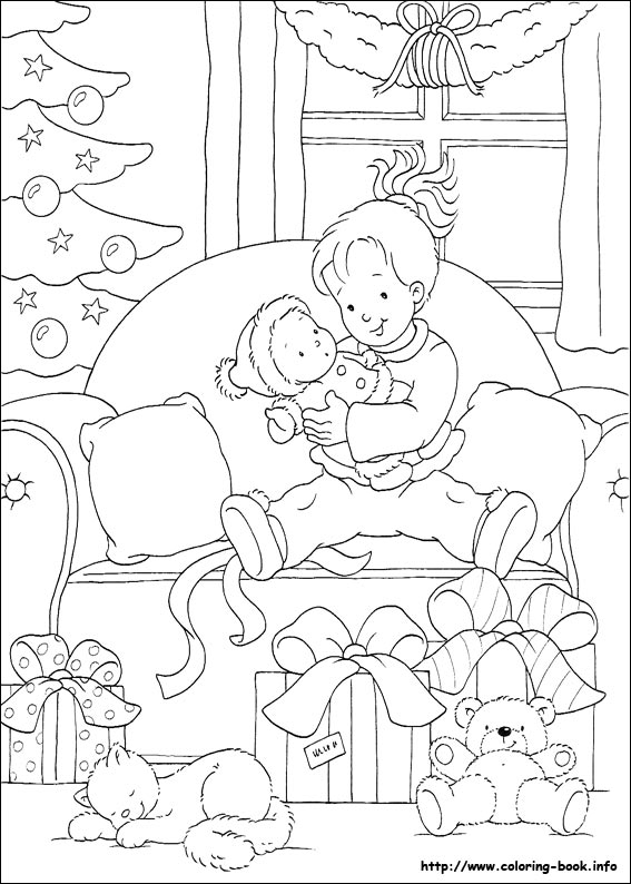 Christmas coloring picture