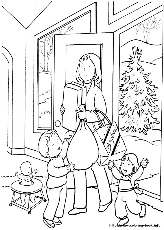 Christmas coloring picture