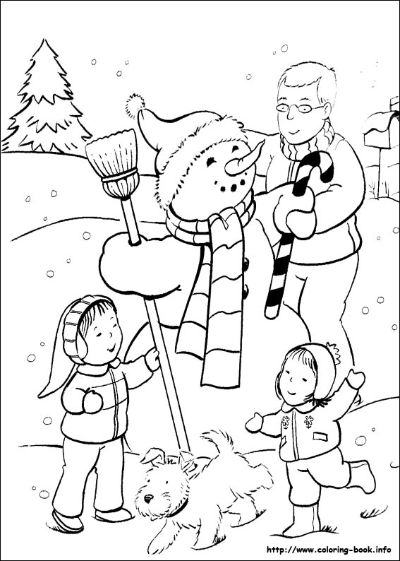 Christmas coloring picture