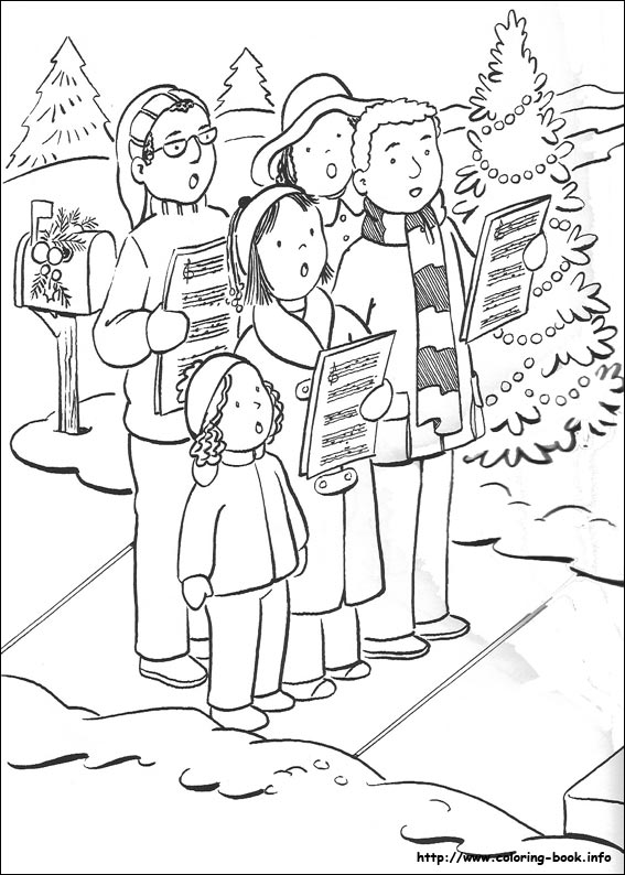 Christmas coloring picture