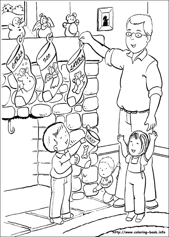 Christmas coloring picture