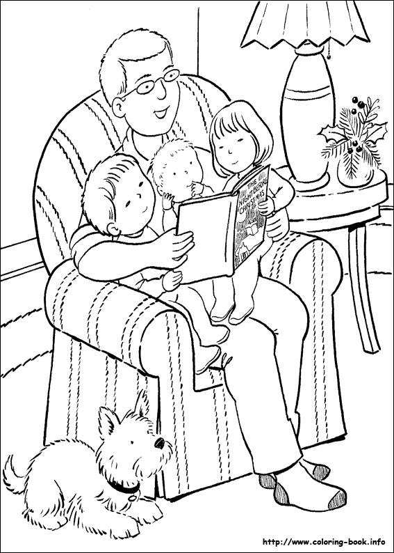 Christmas coloring picture