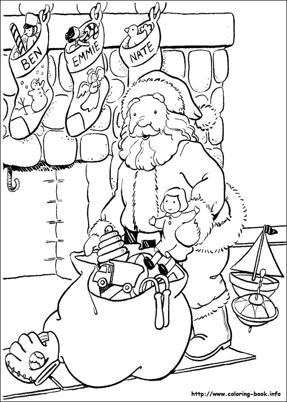 Christmas coloring picture