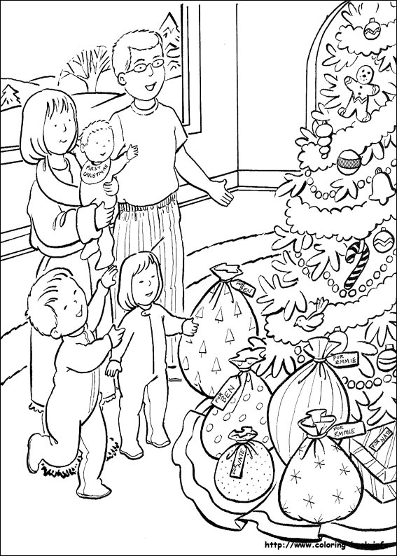 Christmas coloring picture