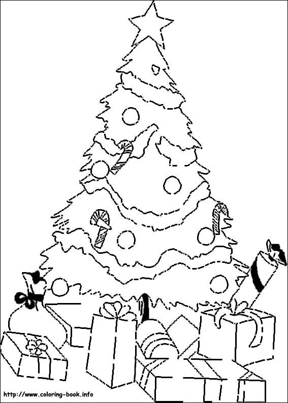 Christmas coloring picture