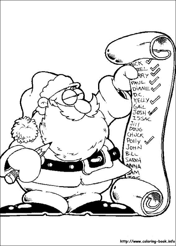 Christmas coloring picture