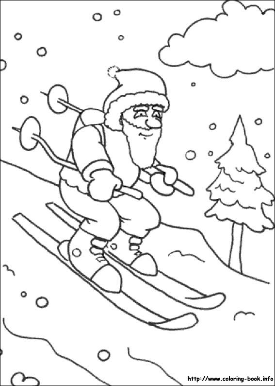 Christmas coloring picture