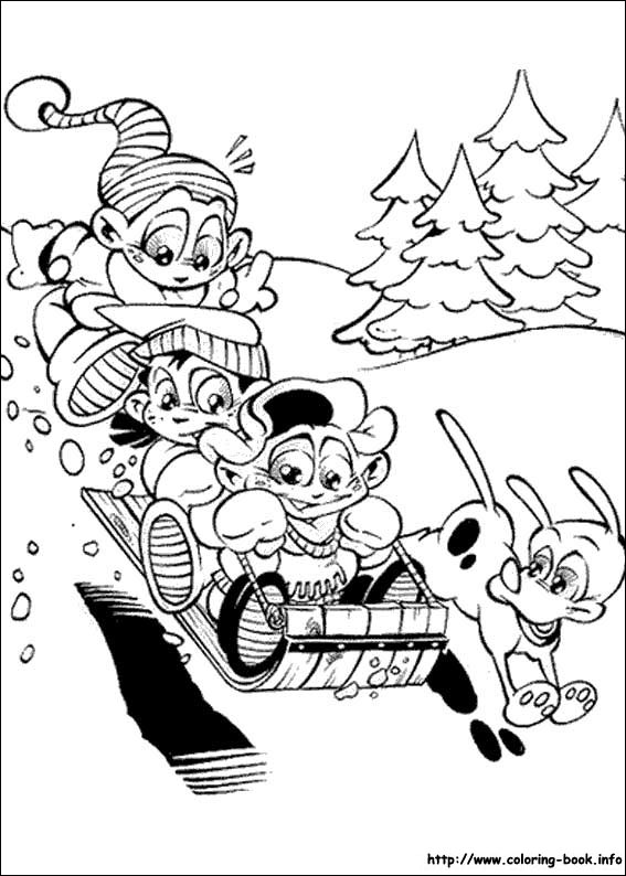 Christmas coloring picture