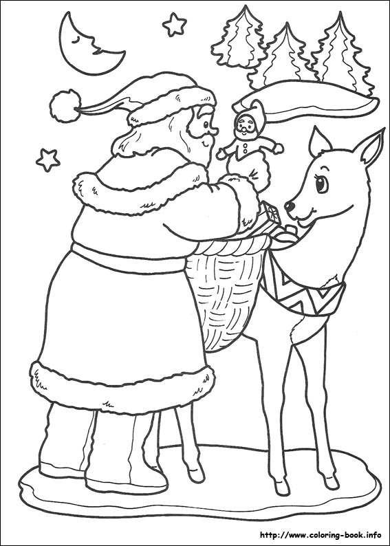 Christmas coloring picture