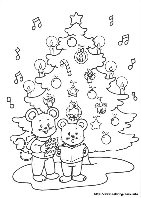 Christmas coloring picture