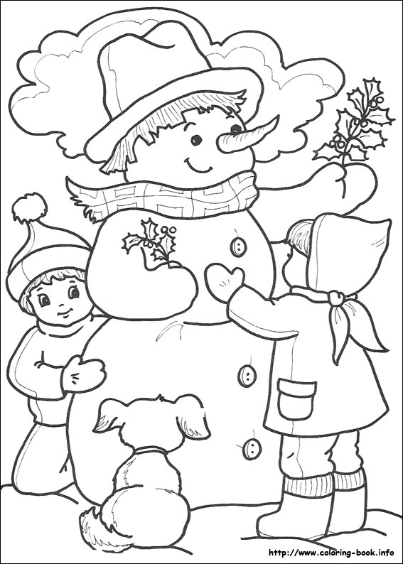 Christmas coloring picture