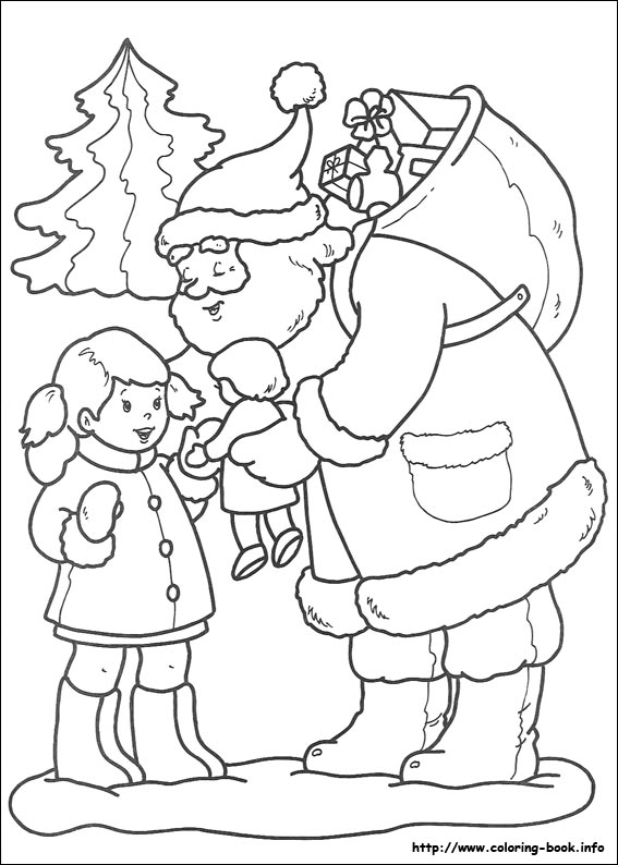 Christmas coloring picture