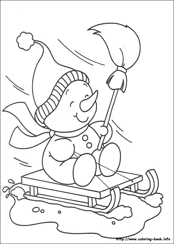 Christmas coloring picture