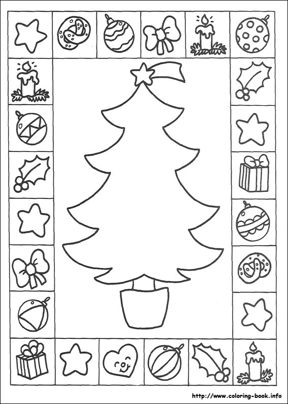 Christmas coloring picture