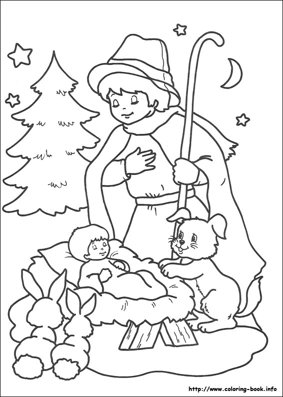 Christmas coloring picture