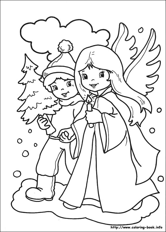 Christmas coloring picture