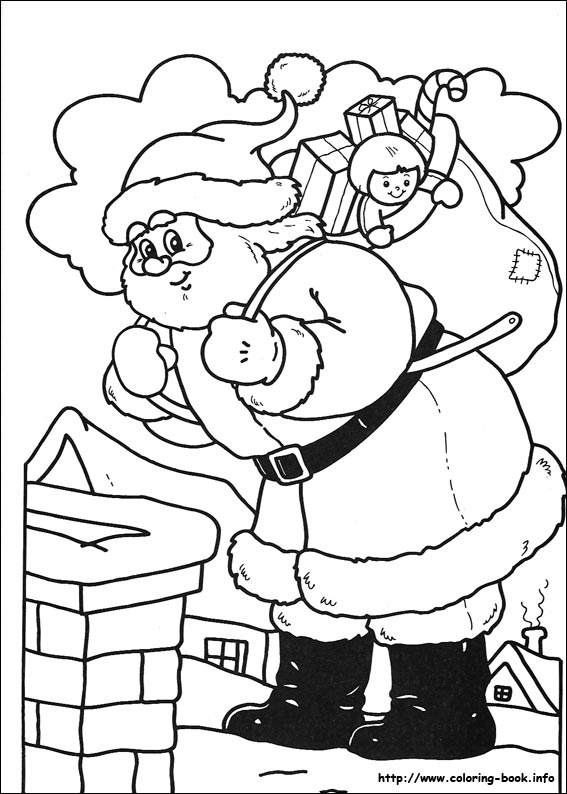 Christmas coloring picture