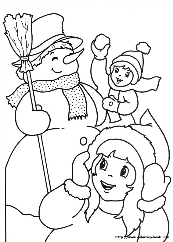 Christmas coloring picture